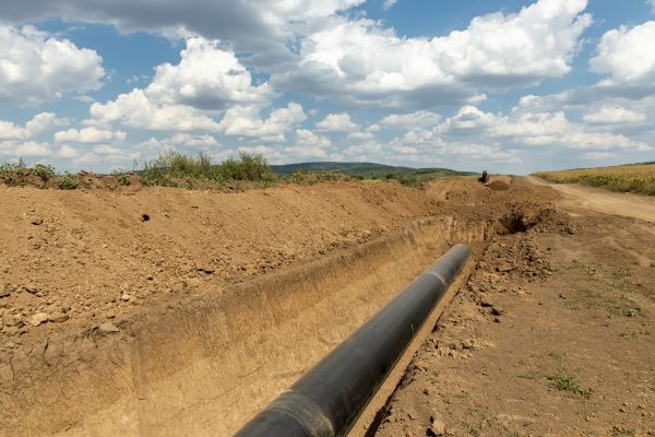 Gas Line Trenching in Mankato