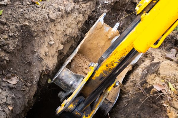 Downspout Trenching in Mankato