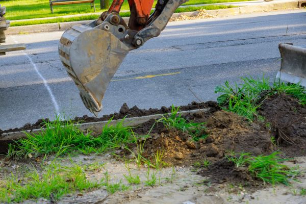 Sewer Line Trenching in Mankato